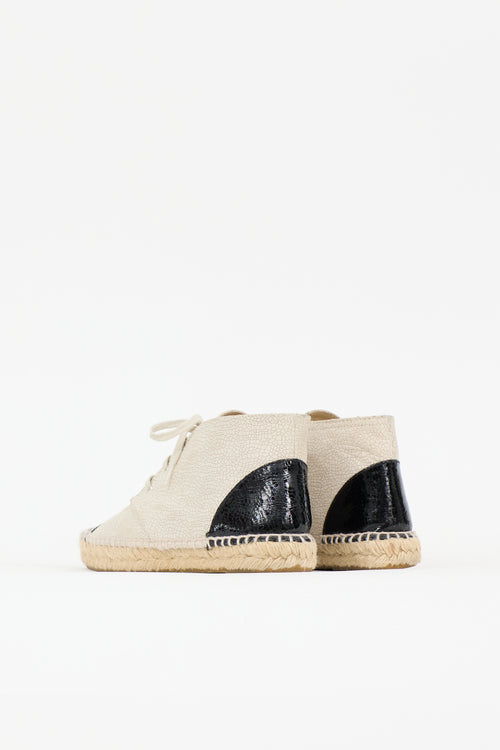 Chanel Leather Espadrille Sneaker