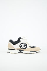 Chanel Leather & Mesh CC Sneaker
