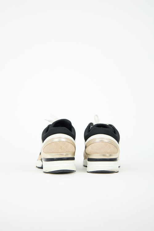 Chanel Leather & Mesh CC Sneaker