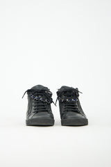 Chanel Leather & Tweed CC Chain Sneaker