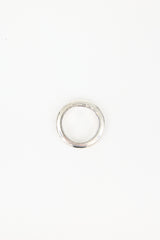 Chanel Sterling Silver Logo Ring