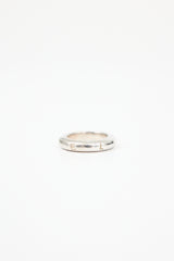 Chanel Sterling Silver Logo Ring