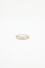 Chanel Sterling Silver Logo Ring