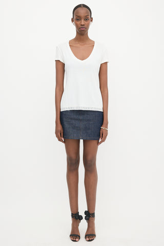 Chanel Logo Lace T-Shirt