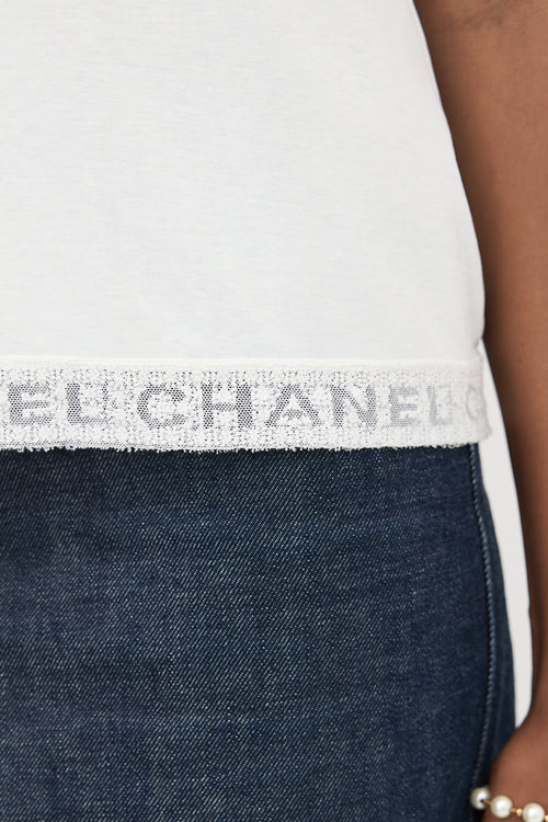 Chanel Logo Lace T-Shirt