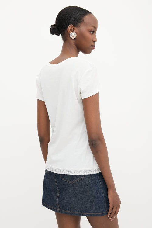 Chanel Logo Lace T-Shirt