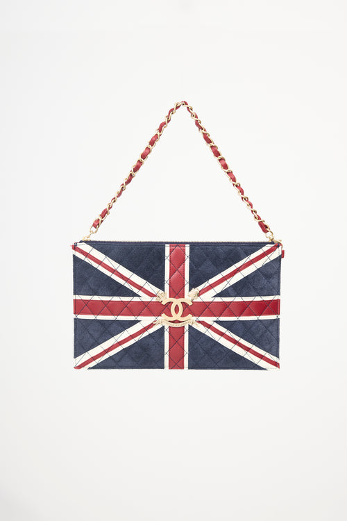 Chanel PF 2008 'London/Paris' Union Jack Clutch