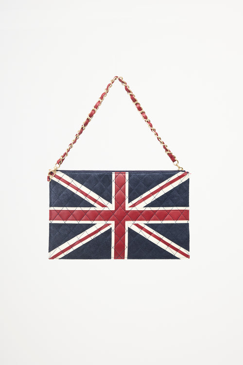 Chanel PF 2008 'London/Paris' Union Jack Clutch