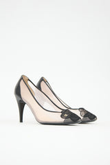 Chanel Mesh CC Camellia Pump