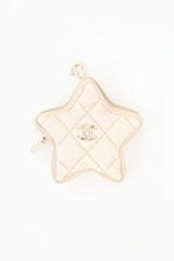 Chanel Metallic Leather Walk Of Fame Star Coin Purse