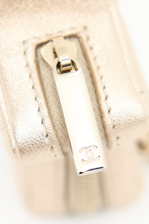 Chanel Metallic Leather Walk Of Fame Star Coin Purse