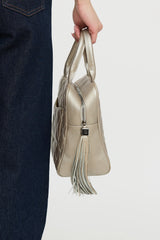 Chanel 2004 Metallic Timeless Bowler Bag