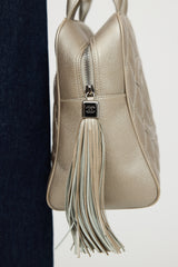 Chanel 2004 Metallic Timeless Bowler Bag
