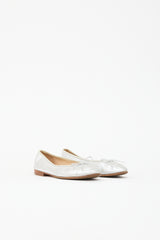 Chanel Metallic Leather CC Ballet Flat