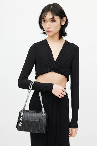 Chanel // 2019 Black & Silver Medium Chain Around Crossbody Bag – VSP  Consignment