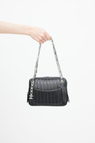 Chanel Mid 2000s Black Mademoiselle Ligne Camera Bag
