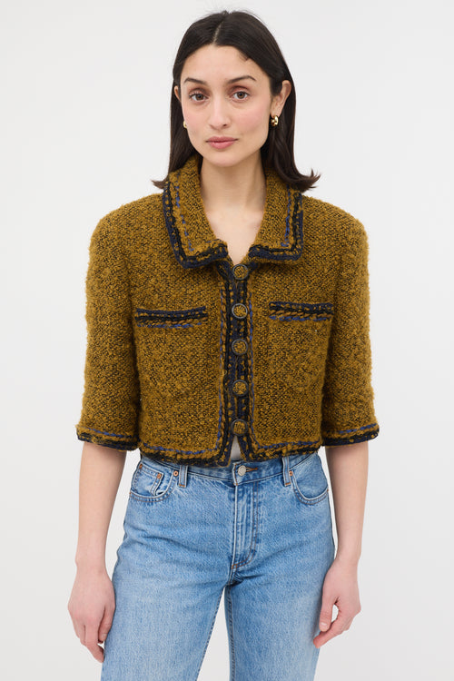 Chanel Mohair Boucle Cropped Jacket