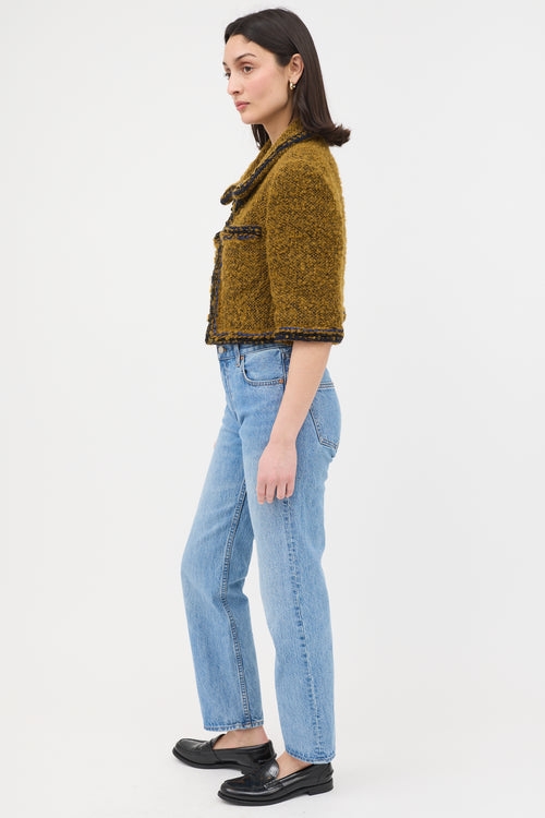 Chanel Mohair Boucle Cropped Jacket