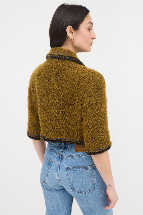Chanel Mohair Boucle Cropped Jacket