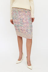 Chanel Pink & Multi-Colour Tweed Fantasy Skirt