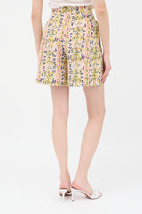 Chanel Spring 1994 Silk Printed Shorts