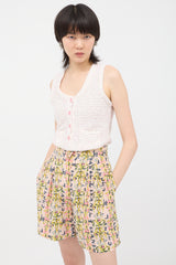 Chanel Spring 1994 Silk Printed Shorts