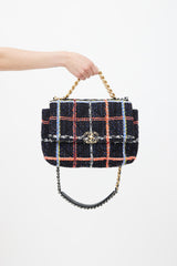 Chanel 2020 Black & Multi Tweed 19 Shoulder Bag