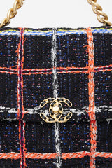 Chanel 2020 Black & Multi Tweed 19 Shoulder Bag