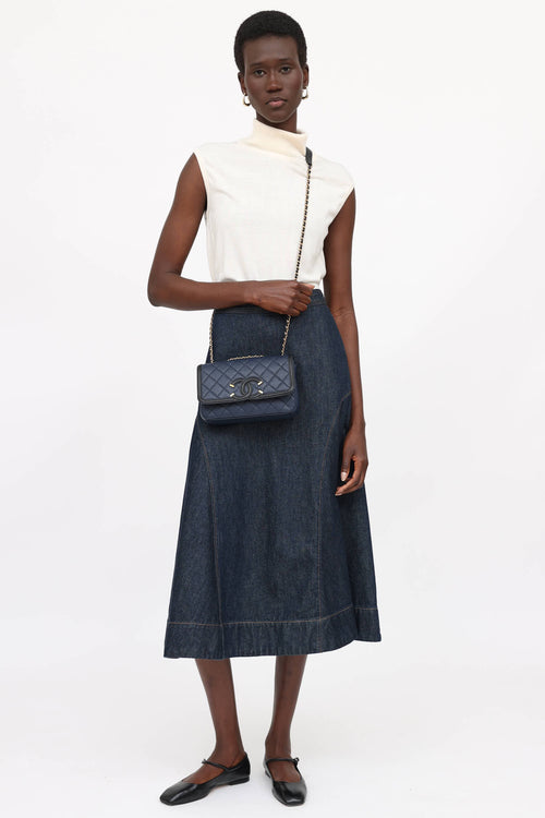 Chanel 2016 Small CC Filigree Flap Bag