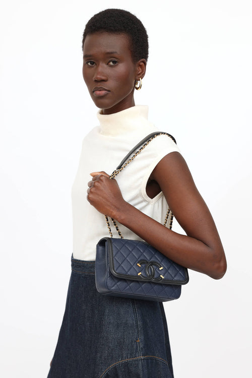 Chanel 2016 Small CC Filigree Flap Bag