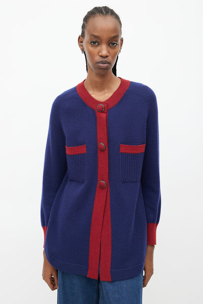 Chanel // Purple Knit Cashmere Cardigan – VSP Consignment