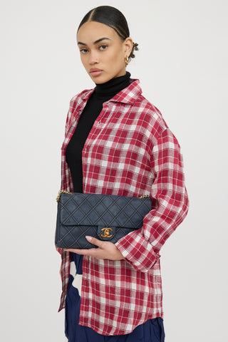 Chanel 2014 Paris Dallas Iridescent Chic Stitch Flap Bag