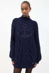 Chanel Pre-Fall 2018 Knit Anchor Sweater Dress