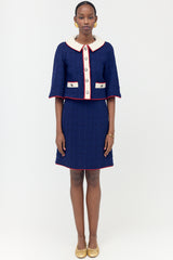 Chanel Wool Tweed Check Set