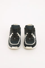 Chanel Navy & White Suede CC Sneakers