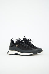 Chanel Neoprene & Suede CC Logo Sneaker