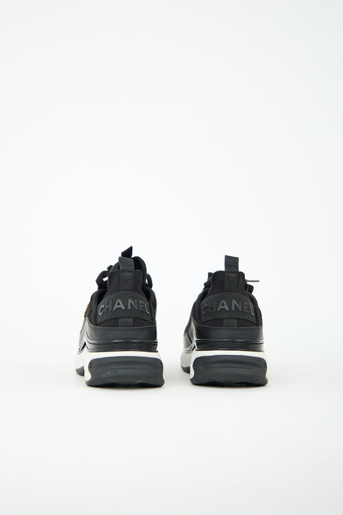 Chanel Neoprene & Suede CC Logo Sneaker