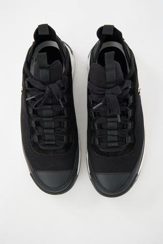 Chanel Neoprene & Suede CC Logo Sneaker