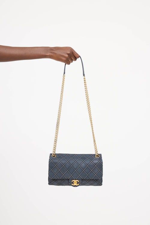 Chanel 2014 Leather Paris Dallas Chic Stitch Bag
