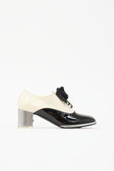 Chanel Patent Bow Loafer Heel