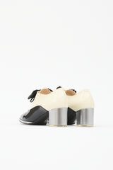 Chanel Patent Bow Loafer Heel