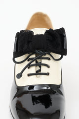Chanel Patent Bow Loafer Heel