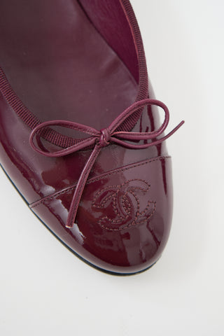 Chanel Patent CC Ballet Flat