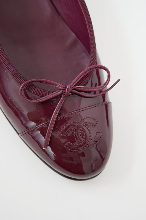 Chanel Patent CC Ballet Flat