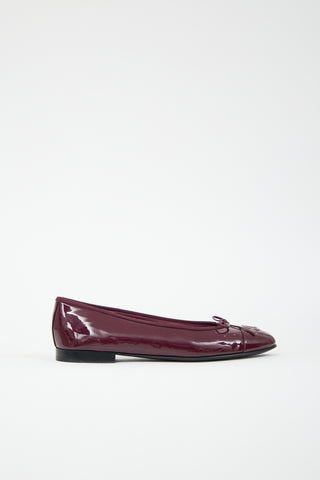 Chanel Patent CC Ballet Flat