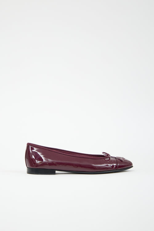 Chanel Patent CC Ballet Flat