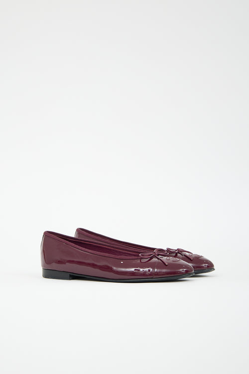 Chanel Patent CC Ballet Flat