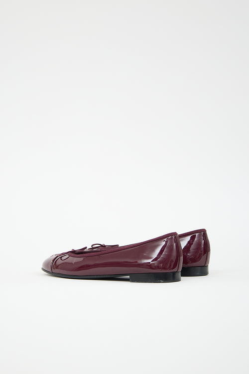 Chanel Patent CC Ballet Flat