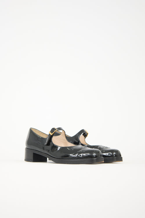 Chanel Patent CC Leather Mary Jane Heel