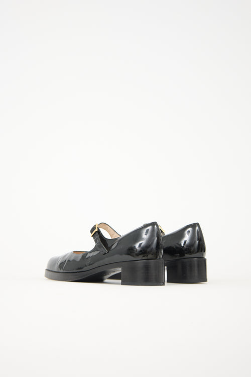 Chanel Patent CC Leather Mary Jane Heel